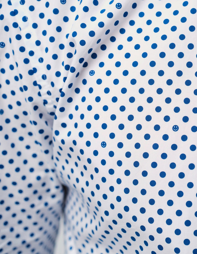 Blue Polka Shirt - Gresham Blake Online