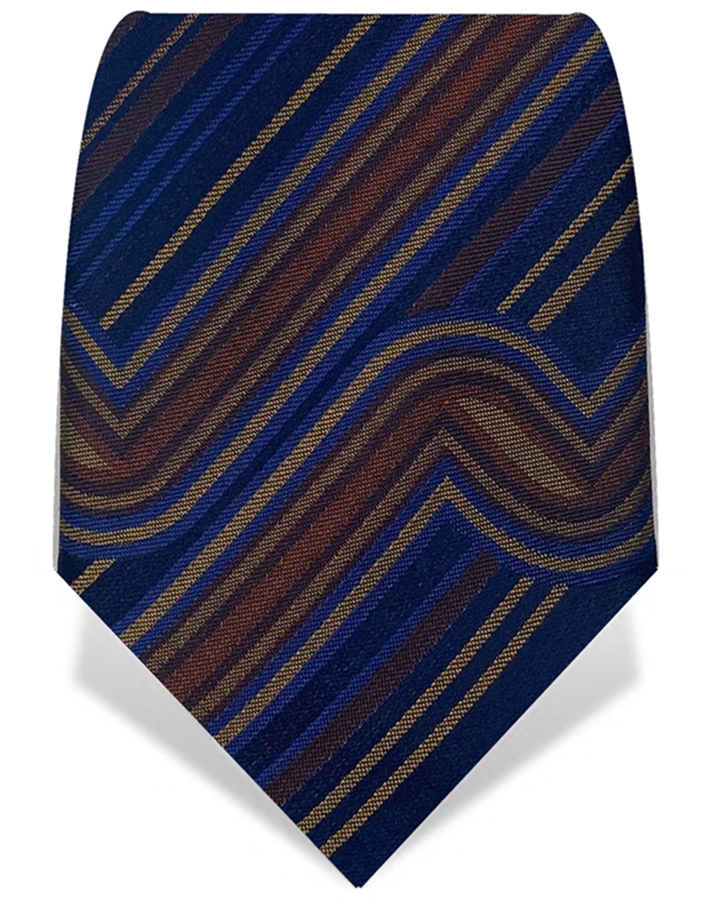 navy brown striped tie
