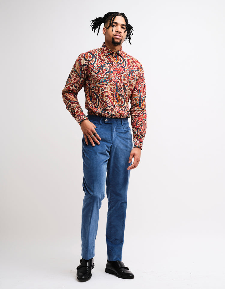 Blue Corduroy Trousers