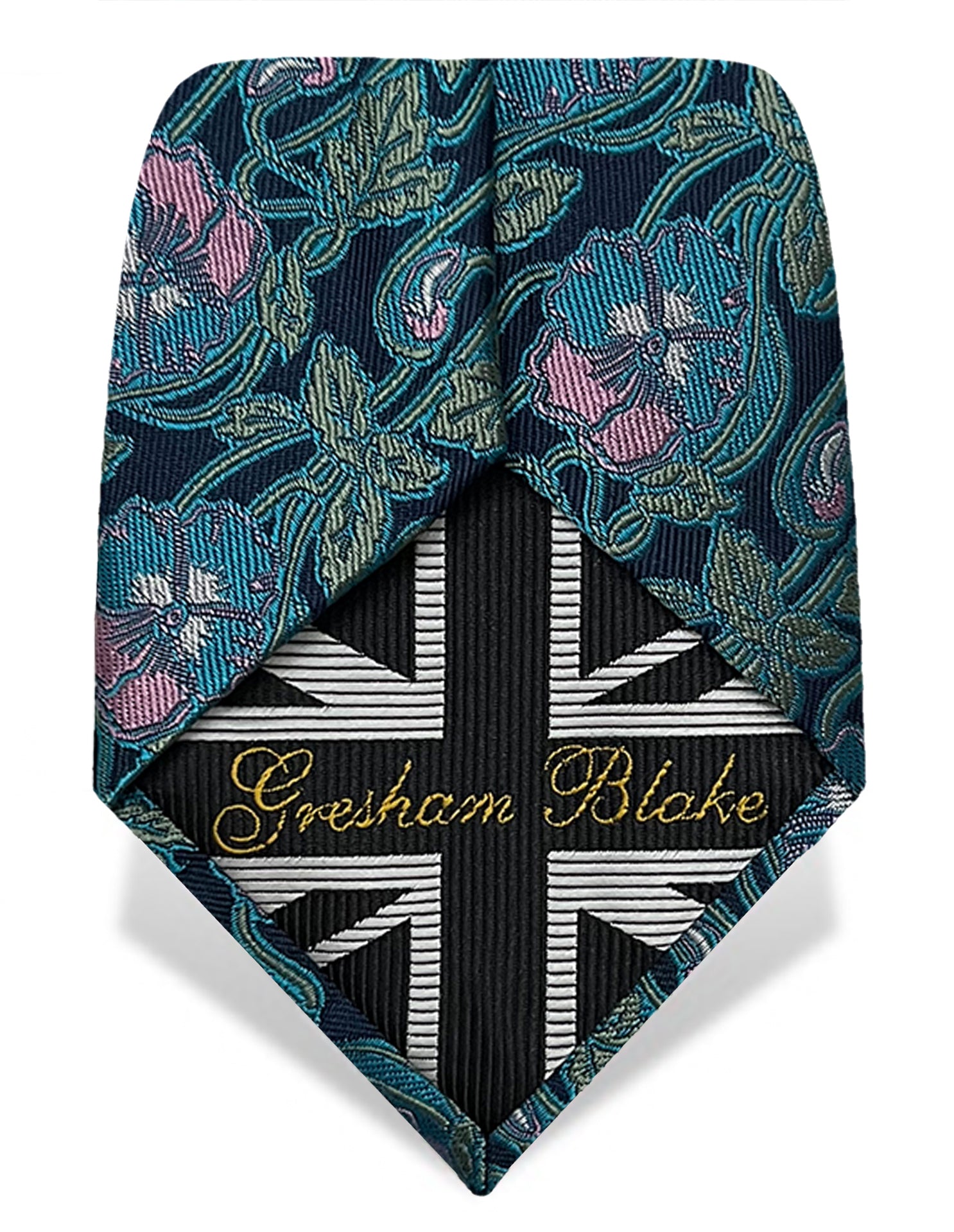 blue and pink tie for men