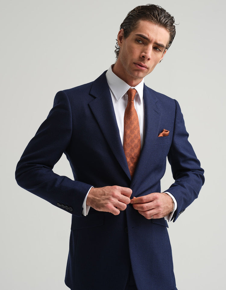 Bright Blue Twill Suit - Gresham Blake Online