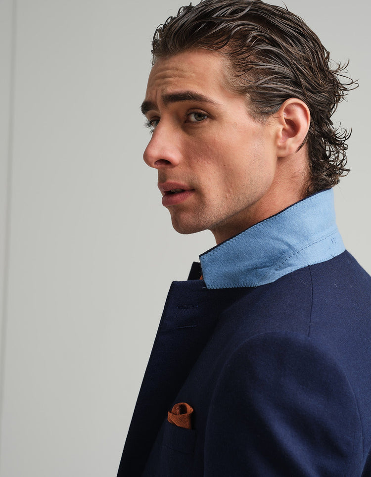Bright Blue Twill Suit - Gresham Blake Online