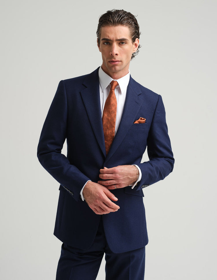 Bright Blue Twill Suit - Gresham Blake Online