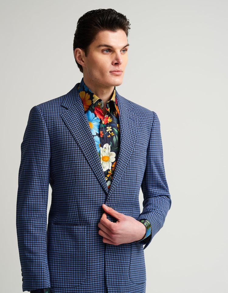 Bright Flowers Silk Shirt - Gresham Blake Online