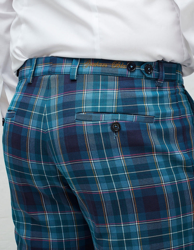 Brighton And Hove Tartan Trouser - Gresham Blake Online