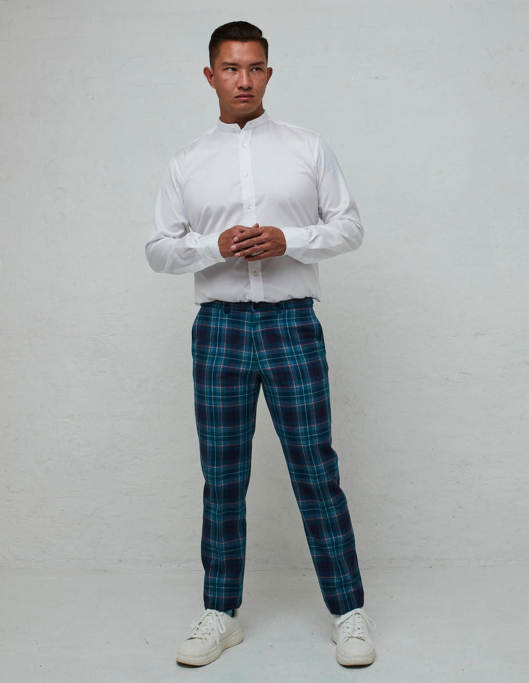 tartan mens trousers