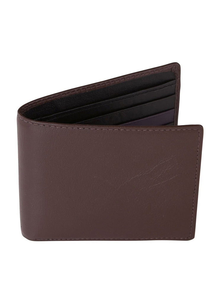 Brown & Black Leather Wallet - Gresham Blake Online