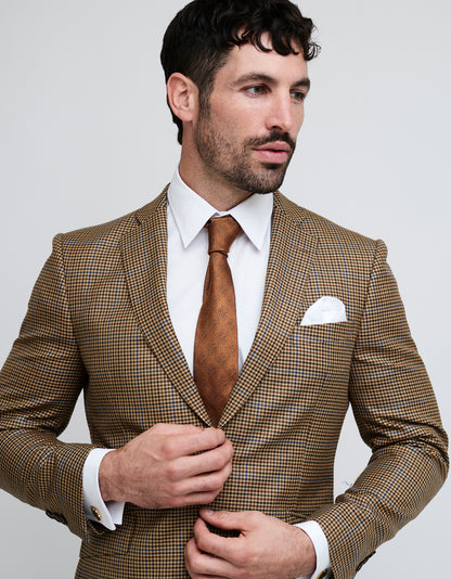 brown houndstooth suit mens