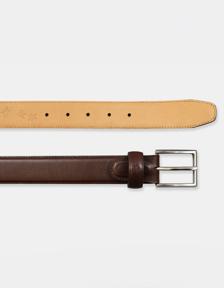 Brown Leather Belt - Gresham Blake Online