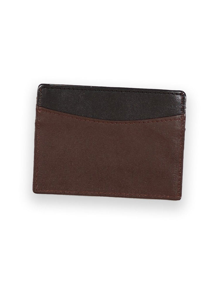 Brown Leather Card Holder - Gresham Blake Online