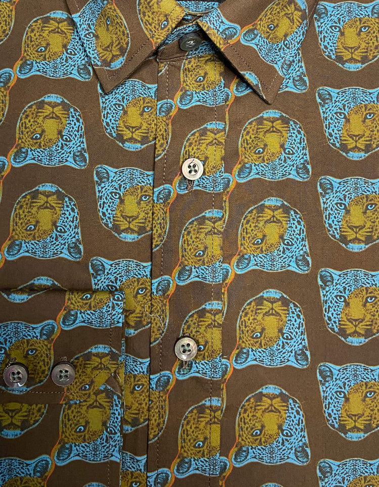Brown Leopard Shirt - Gresham Blake Online