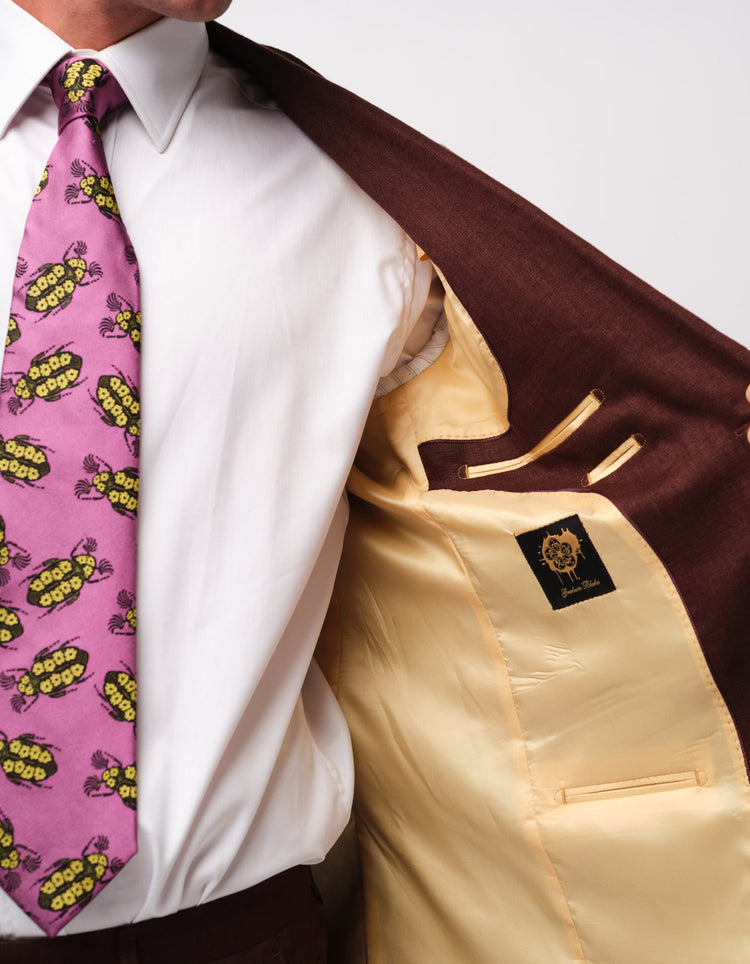 Brown Linen Suit - Gresham Blake Online
