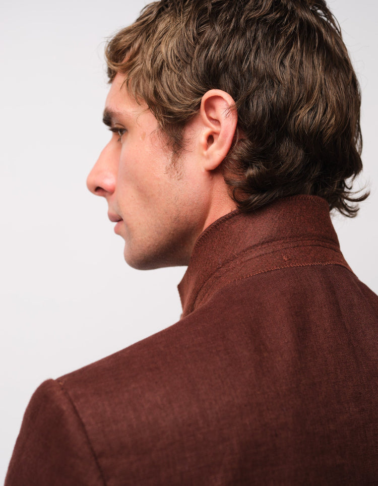 Brown Linen Suit - Gresham Blake Online