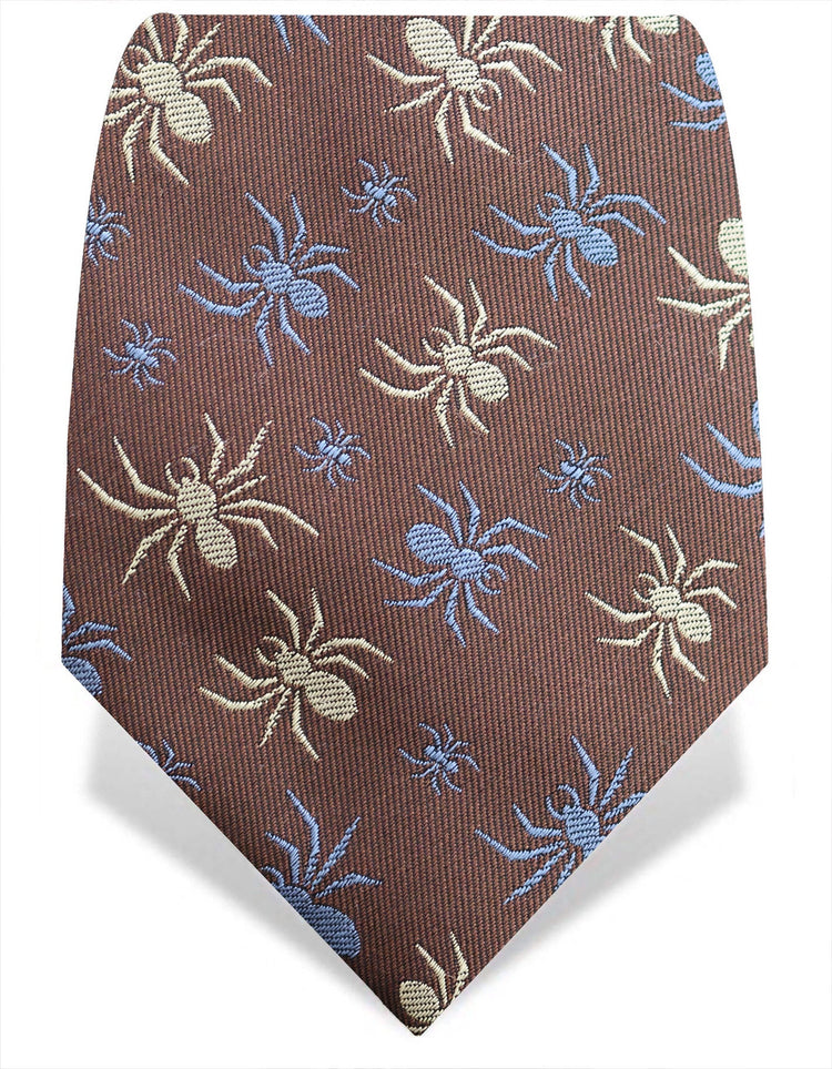 Brown Spiders Silk Tie - Gresham Blake Online