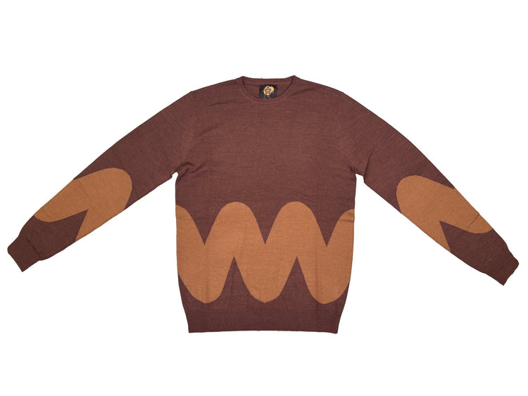 Brown Zig-Zag Jumper - Gresham Blake Online