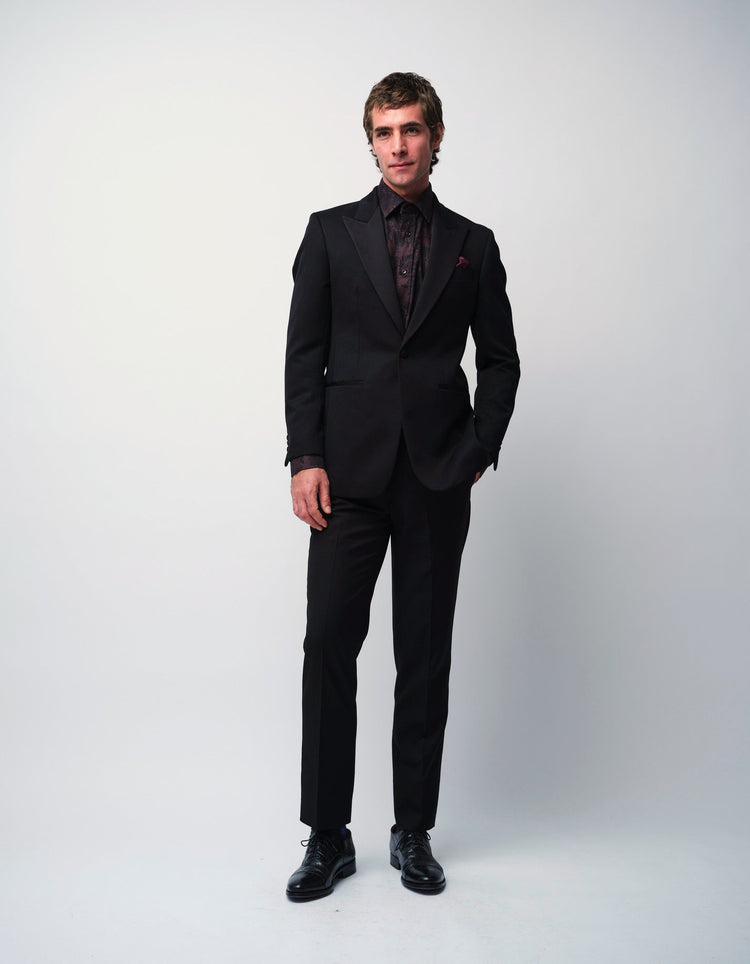 Burgundy Floral Shirt - Gresham Blake Online