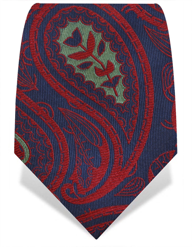 Burgundy Paisley Tie - Gresham Blake Online