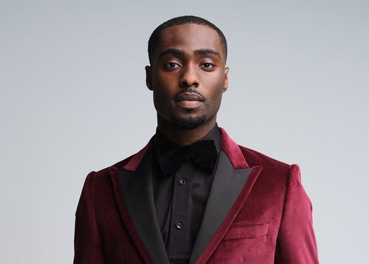 Burgundy Velvet Jacket - Gresham Blake Online