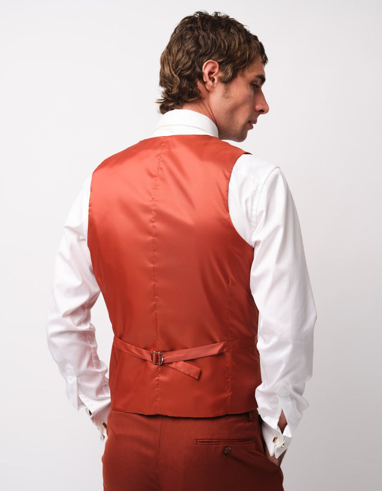 Burnt Orange Twill Suit - Gresham Blake Online