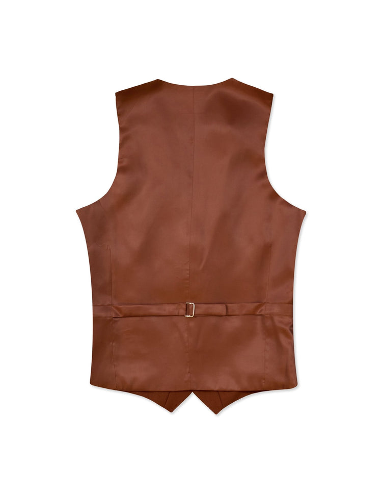 Burnt Orange Waistcoat - Gresham Blake Online