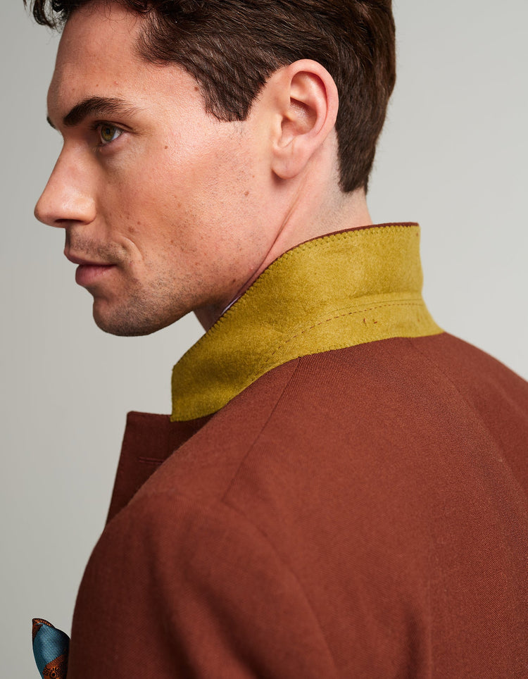 Burnt Orange Wool Suit - Gresham Blake Online