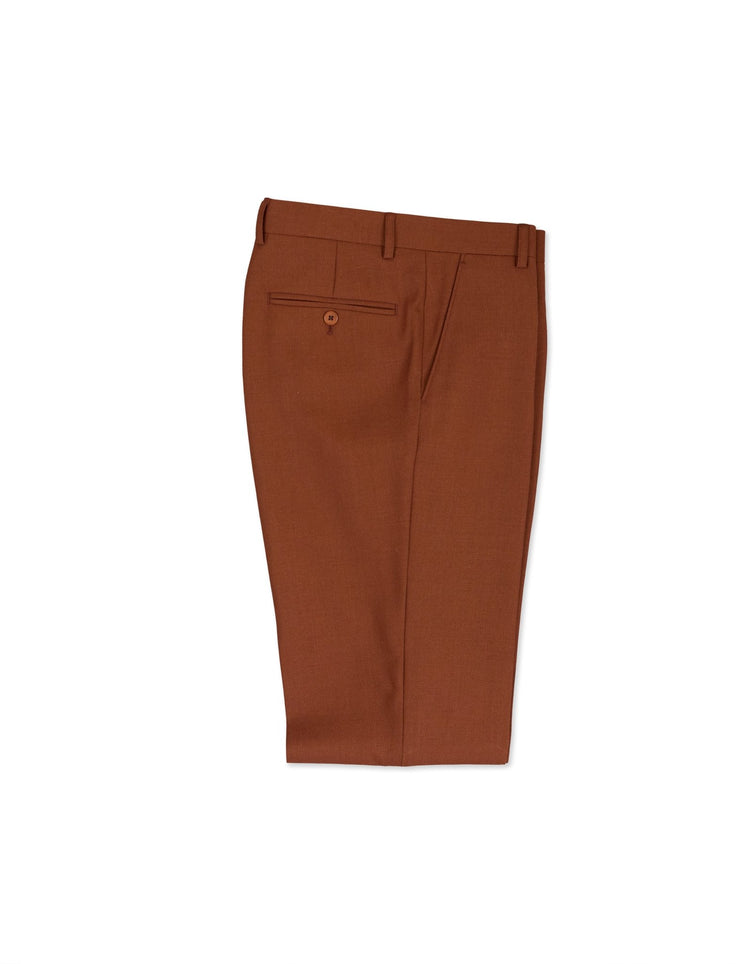 Burnt Orange Wool Suit - Gresham Blake Online