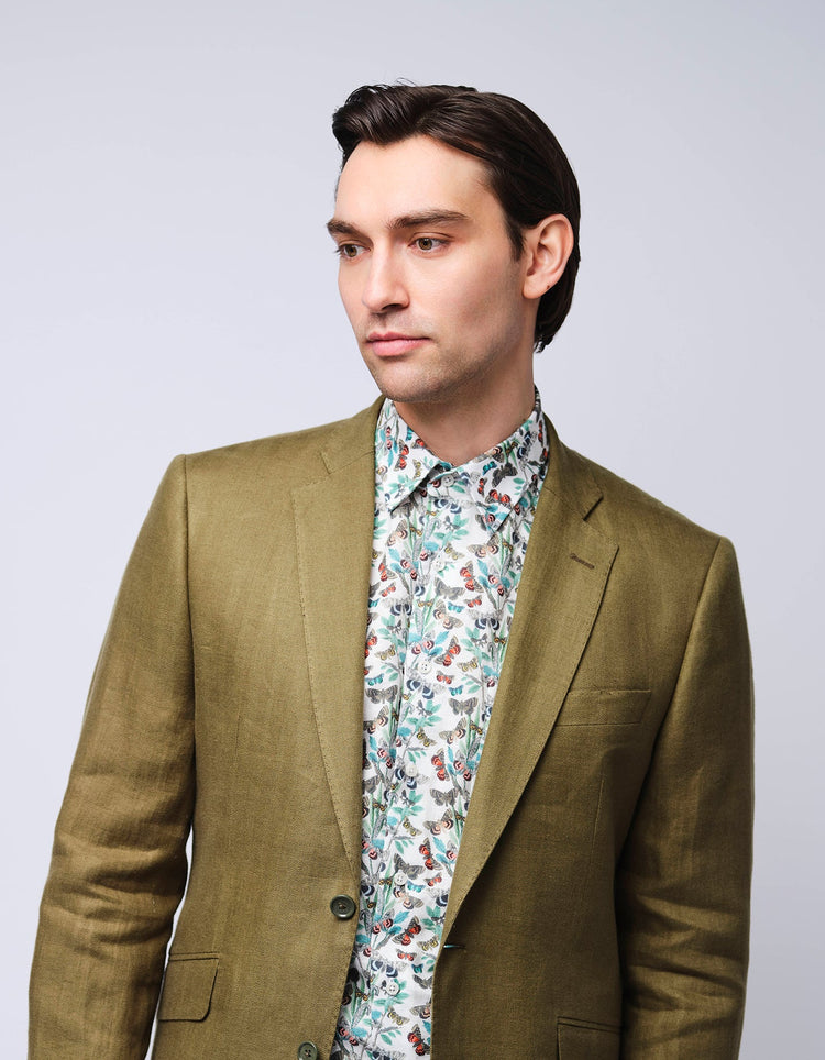 Butterfly Linen Shirt - Gresham Blake Online