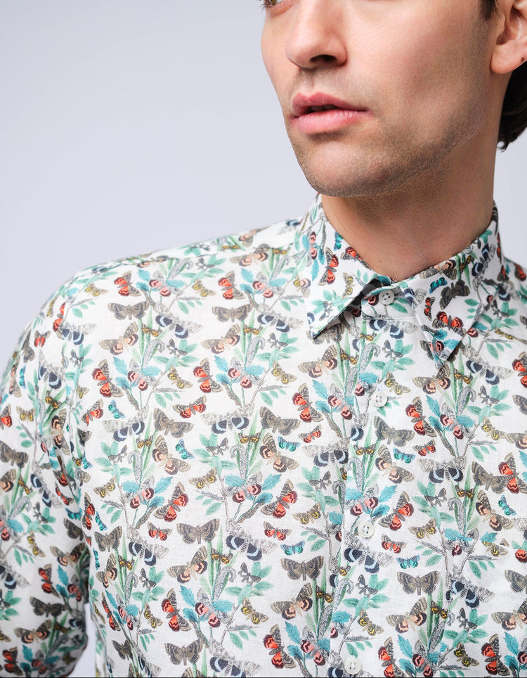 Butterfly Linen Shirt - Gresham Blake Online