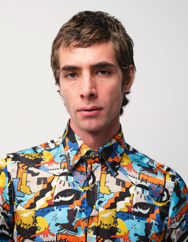 Chaos Silk Shirt - Gresham Blake Online