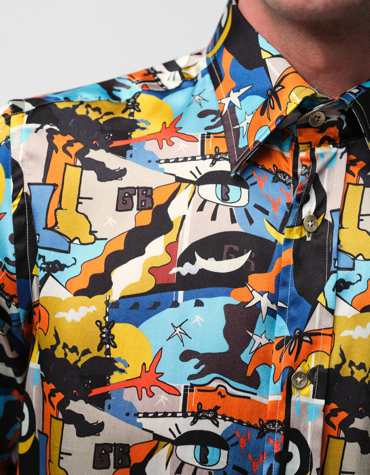 Chaos Silk Shirt - Gresham Blake Online