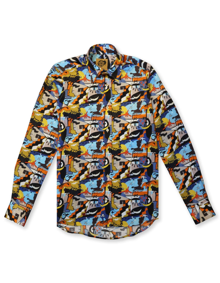Chaos Silk Shirt - Gresham Blake Online