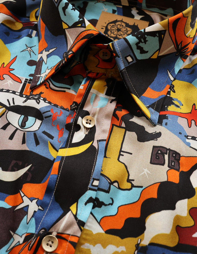 Chaos Silk Shirt - Gresham Blake Online