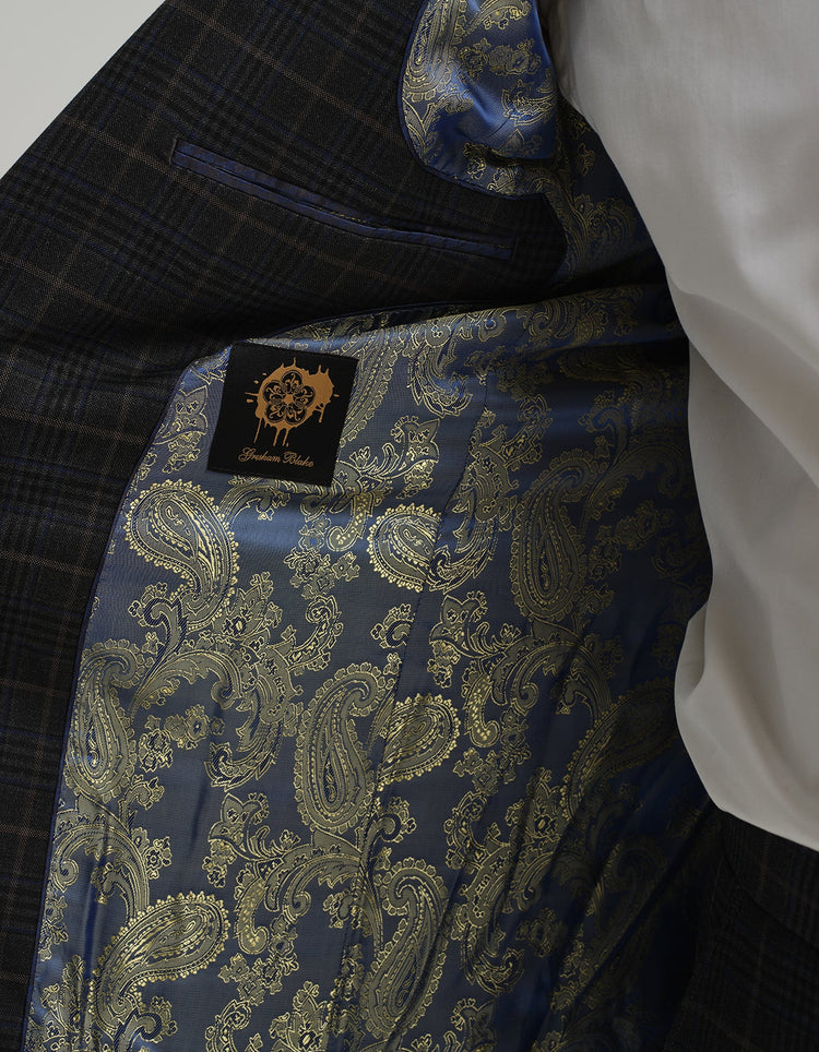 Charcoal Check Suit - Gresham Blake Online