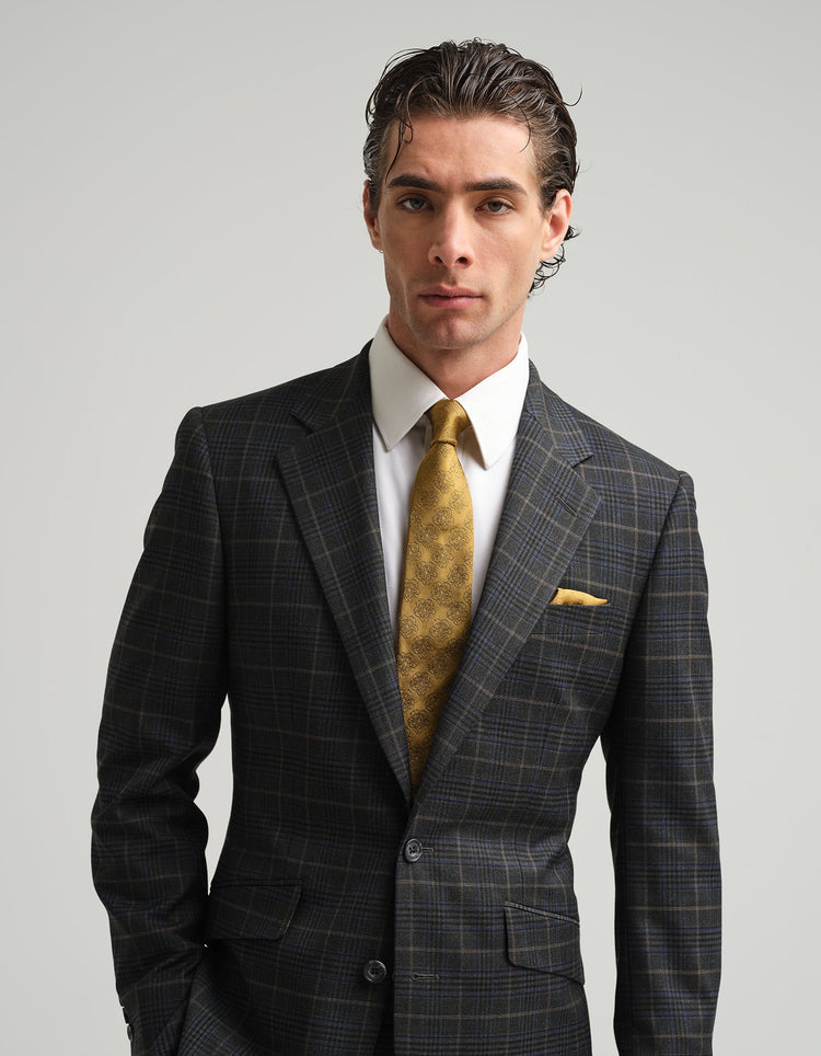 Charcoal Check Suit - Gresham Blake Online
