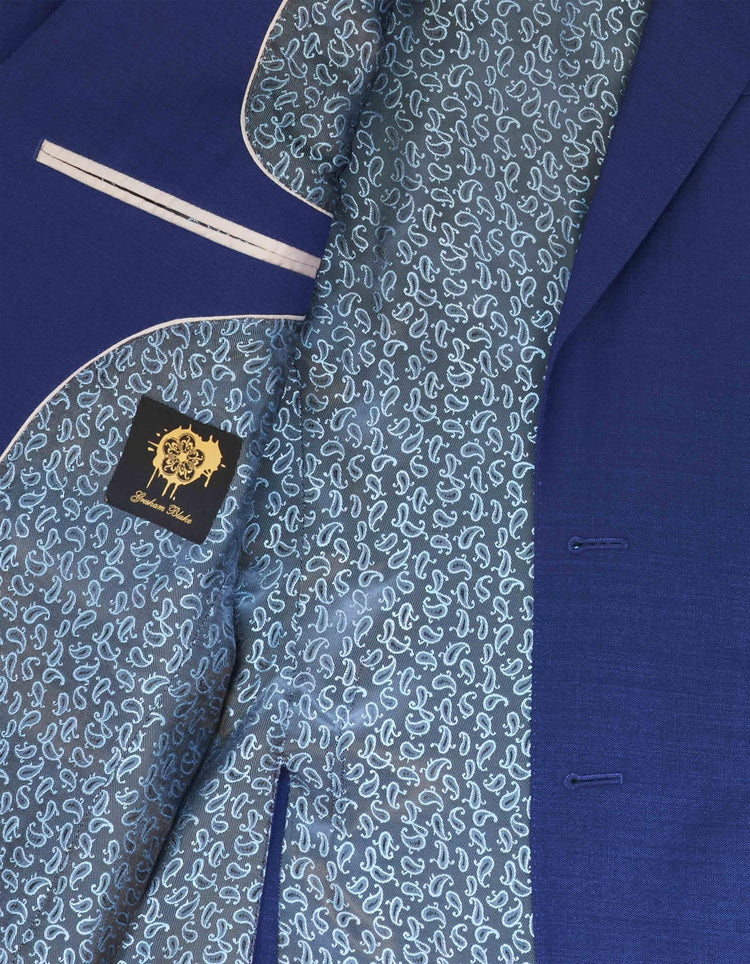 Cobalt Mohair Suit - Gresham Blake Online