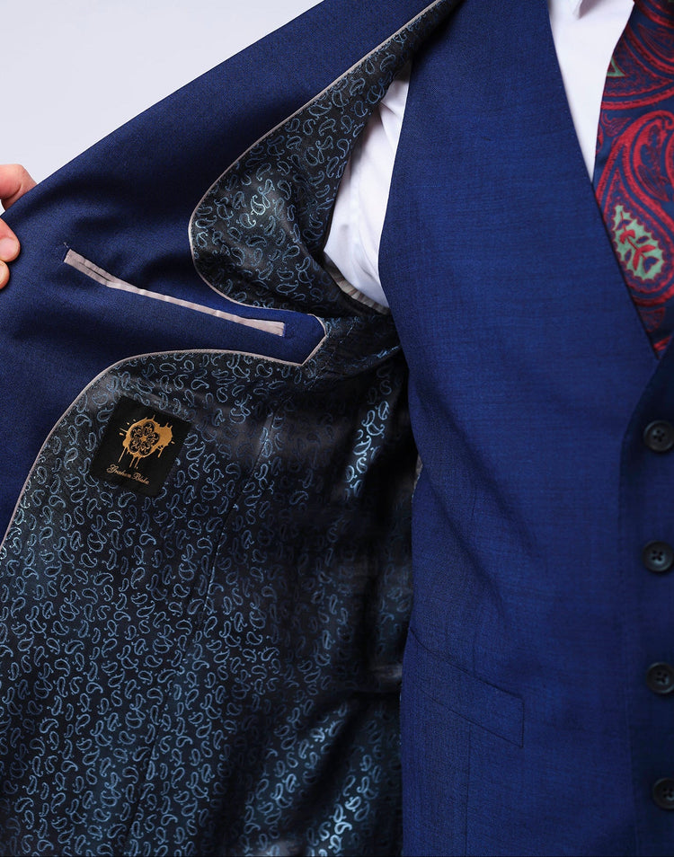 Cobalt Mohair Suit - Gresham Blake Online