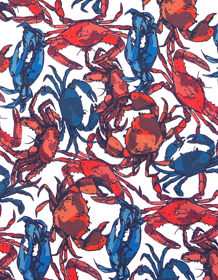 crabs microfiber pocket square