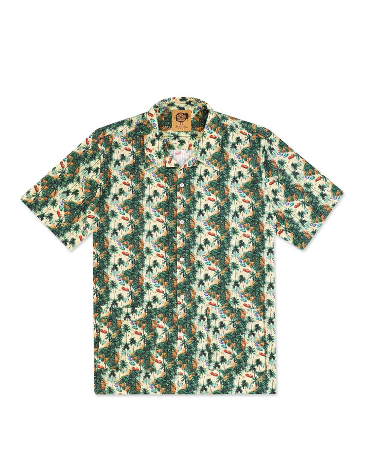 Cuban Jungle Jacquard Bowling Shirt - Gresham Blake Online