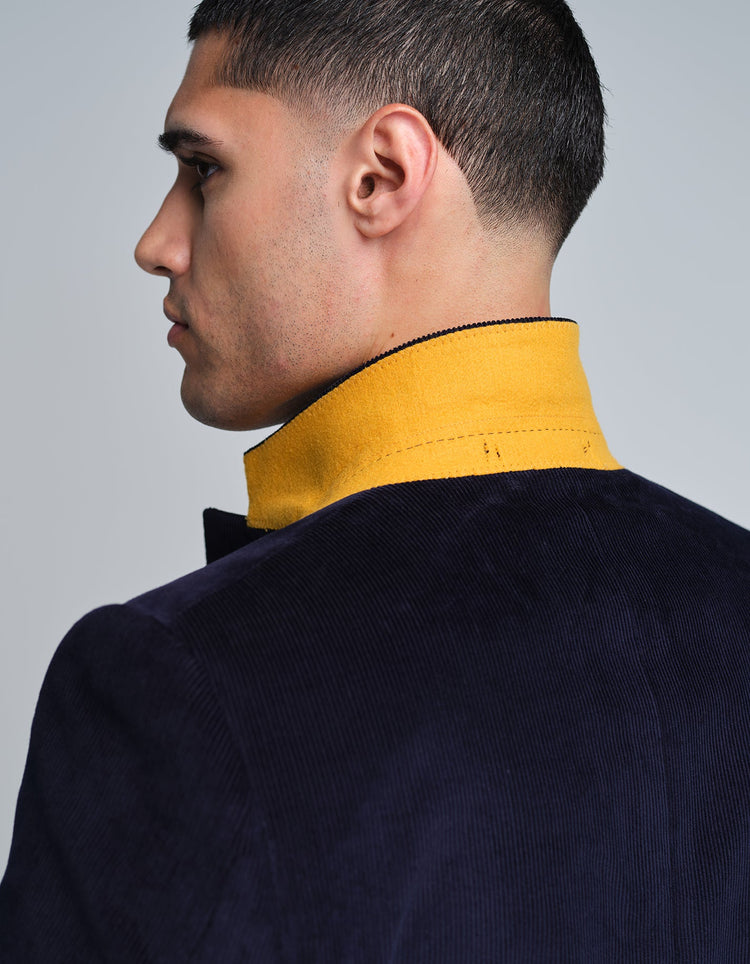 Dark Navy Needlecord Suit - Gresham Blake Online