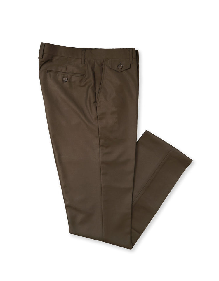 Dark Olive Trousers - Gresham Blake Online