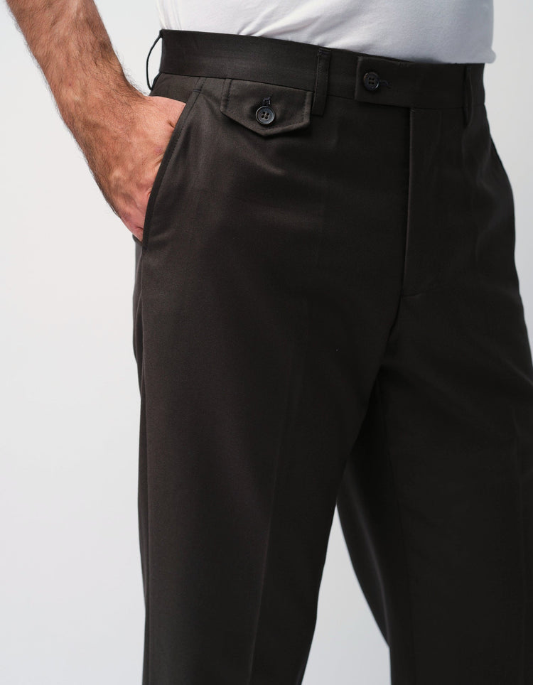 Dark Olive Trousers - Gresham Blake Online
