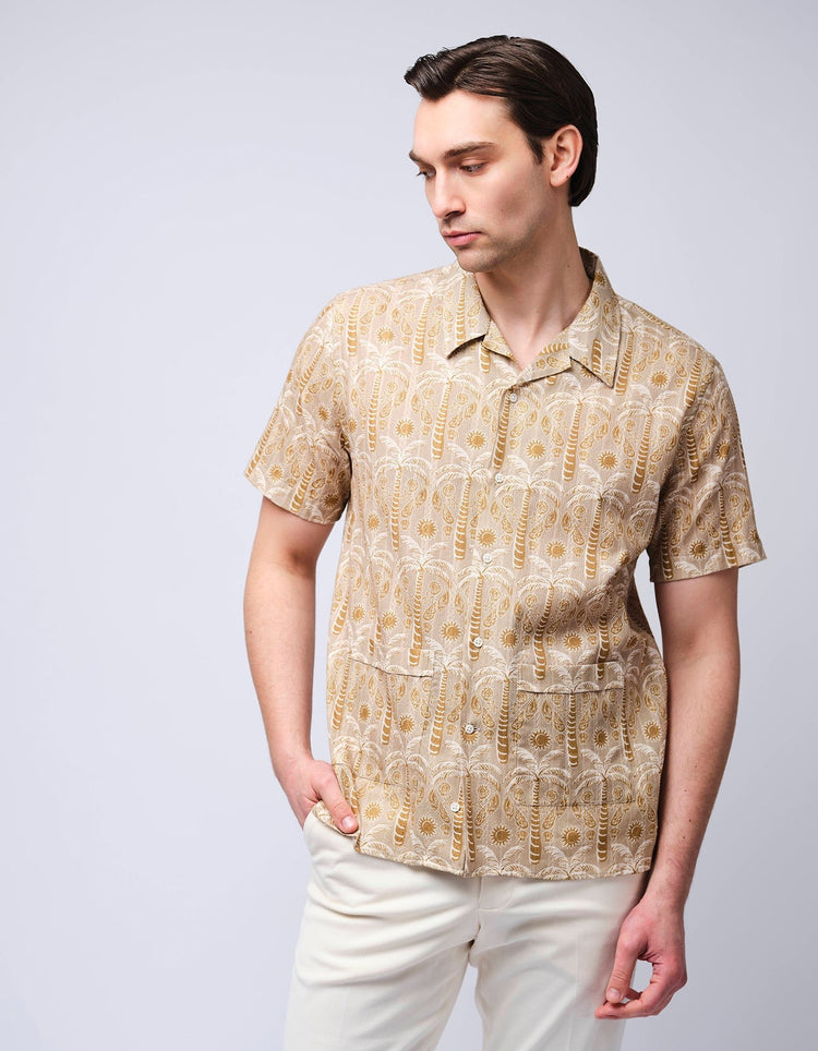Desert Palm Short Sleeve Shirt - Gresham Blake Online