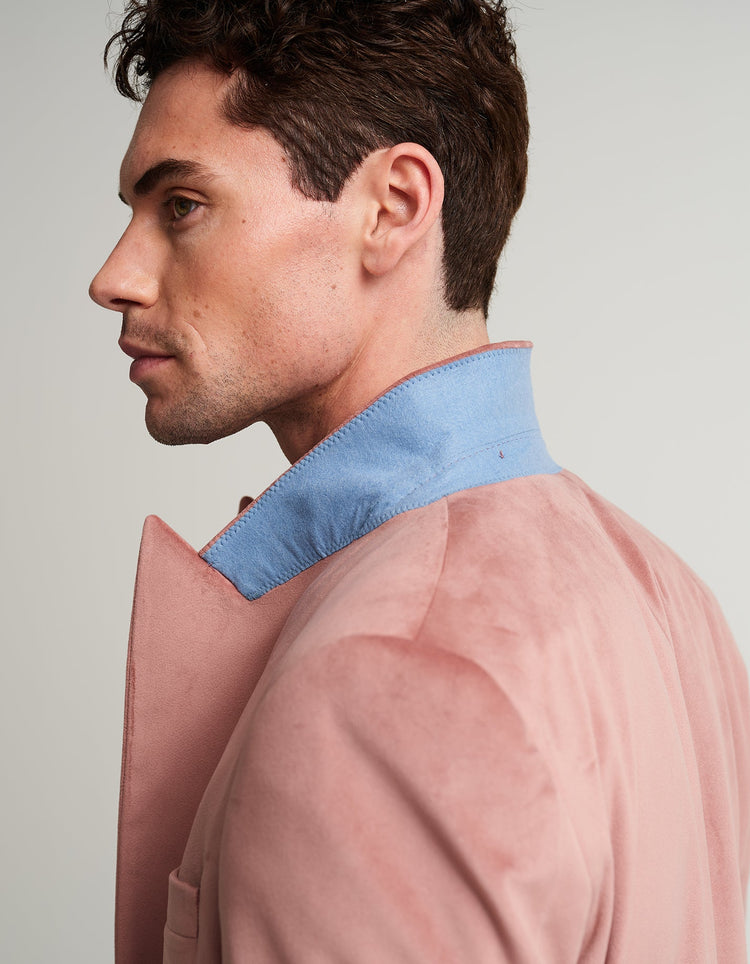 Dusty Pink Velvet Jacket - Gresham Blake Online