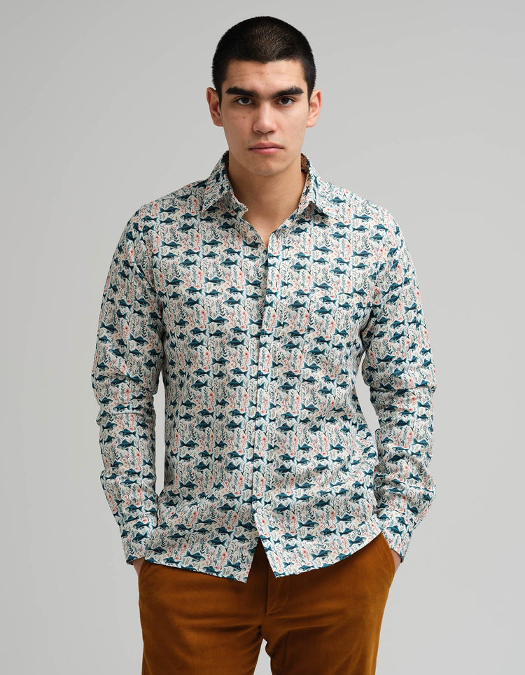 Fish Linen Shirt - Gresham Blake Online