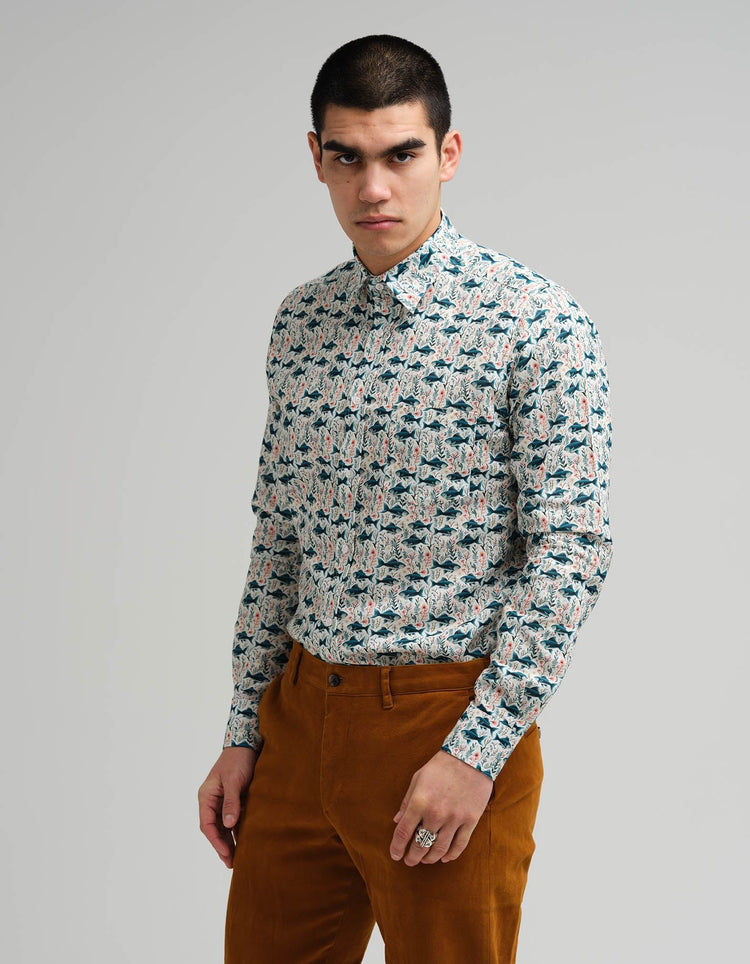 Fish Linen Shirt - Gresham Blake Online