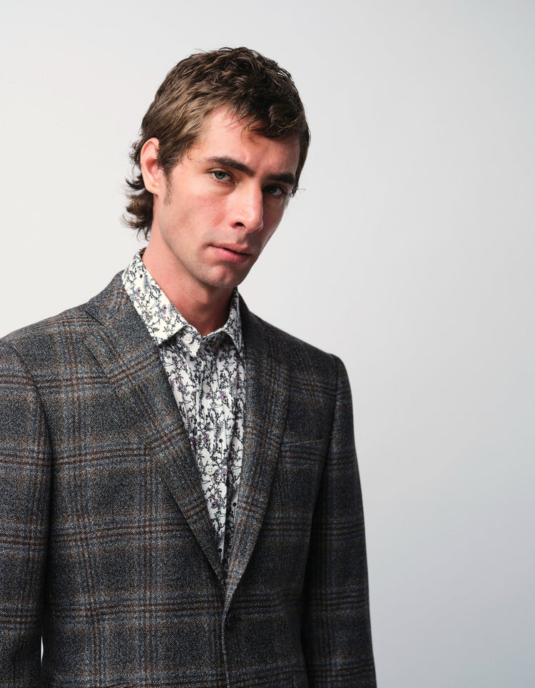 Floral Jacquard Shirt - Gresham Blake Online