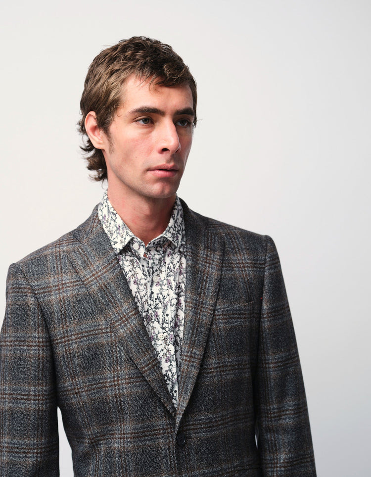 Floral Jacquard Shirt - Gresham Blake Online