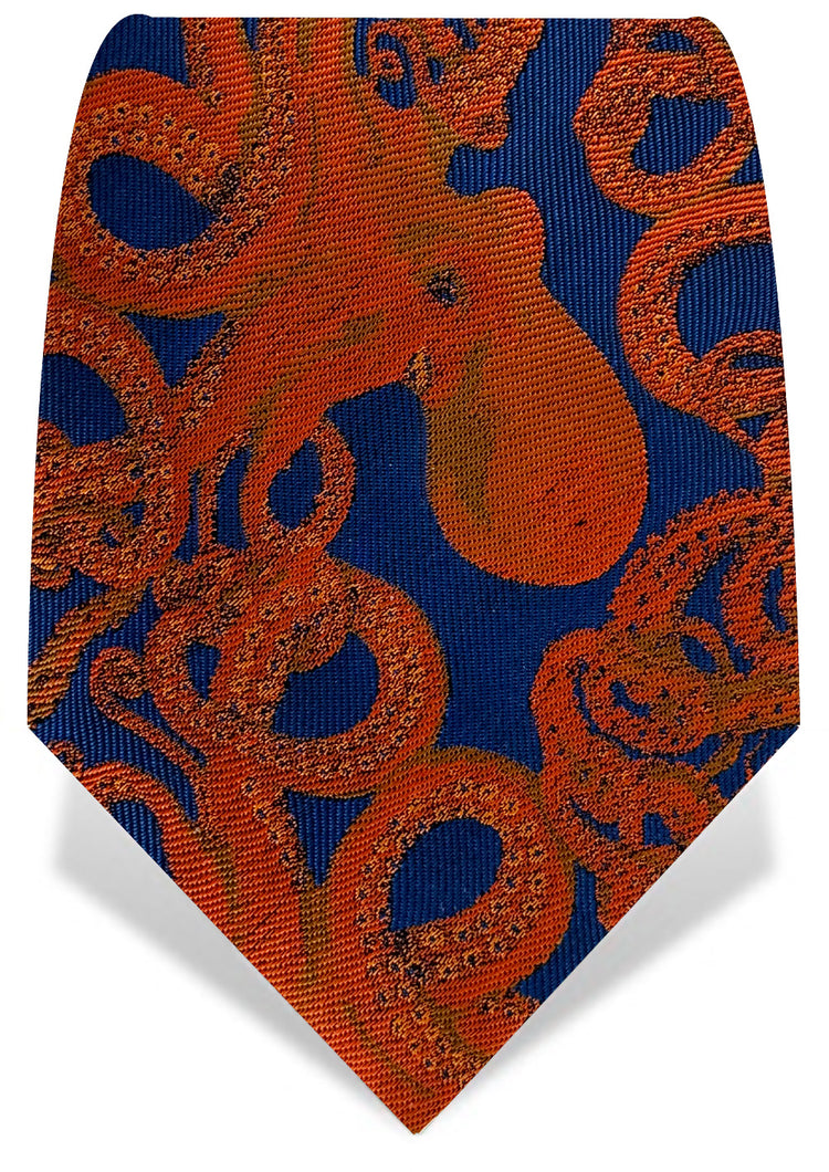 Navy Octopus Tie