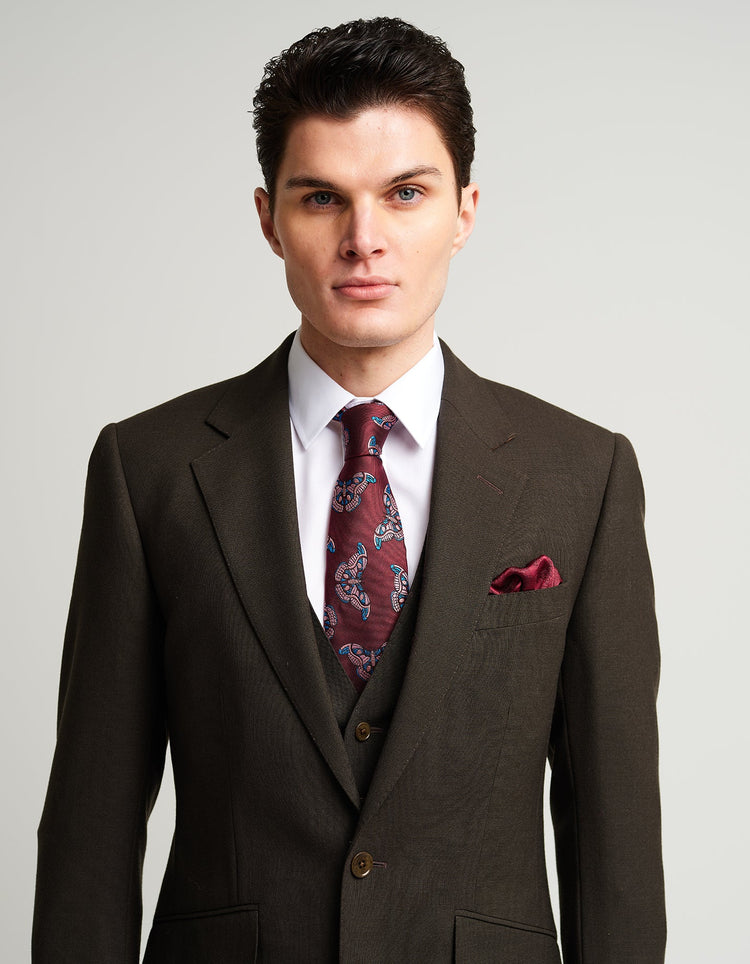 Forest Green Wool Suit - Gresham Blake Online