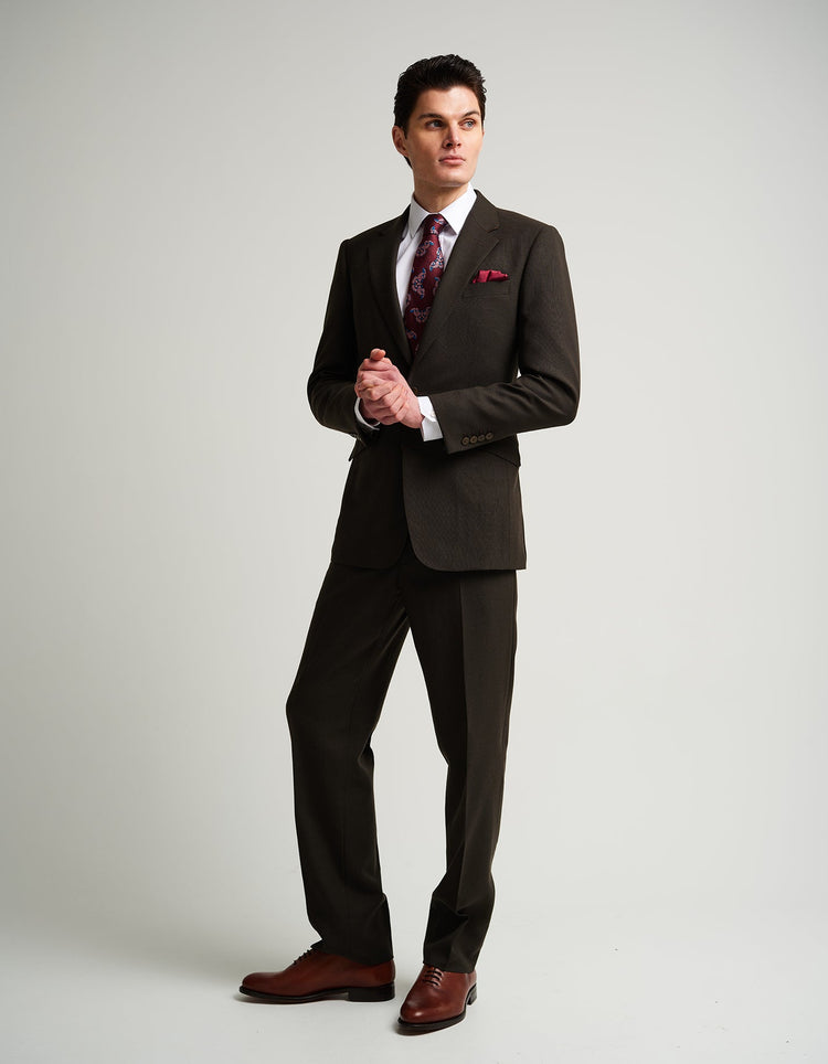 Forest Green Wool Suit - Gresham Blake Online